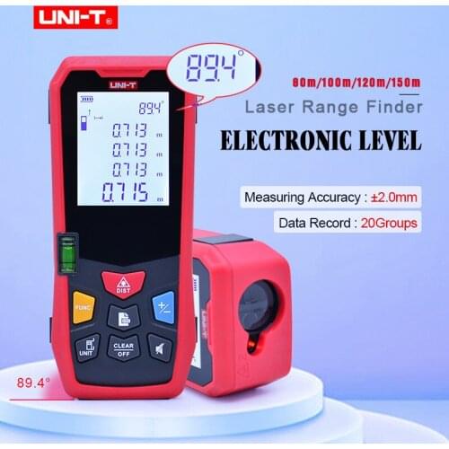 UNI-T Laser Range Finder Electronic level laser distance meter measure High precision electronic horizontal 80m/100m/120m/150m