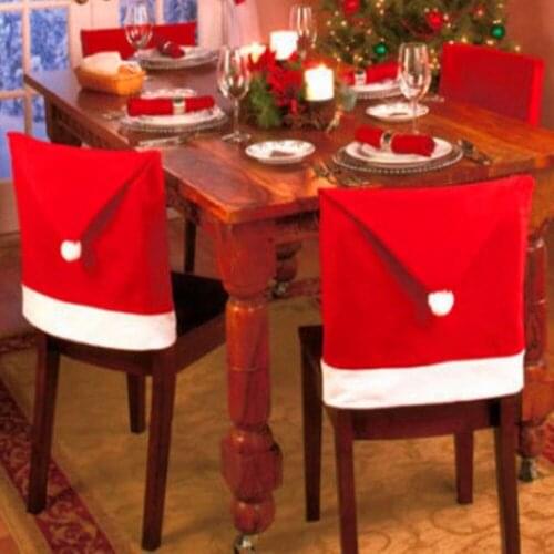 Fashion Christmas Decoration Supplies for Dining Table Party Christmas Chair Cover Christmas Decorations for Home 2016 Natal