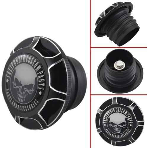 Motorcycle Aluminum Fuel Gas Tank Vented Decorative Oil Cap For Harley Touring Road King Softail Dyna Sportster XL 1200 883