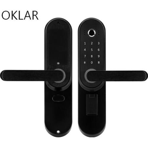 OKLAR Electronic Fingerprint Door Lock Password Digital Code Keyless Intelligent Biometric Fingerprint Lock Smart Home Office
