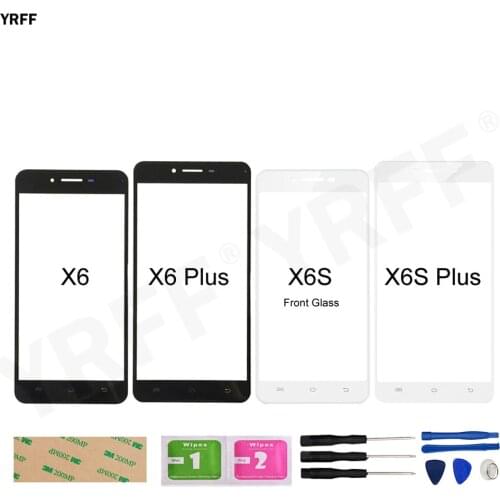 For Vivo X6S Plus X6A Front Glass Panel For VIVO X6 Plus (No Touch Screen) Outer Glass Cover Repair Assembly Parts