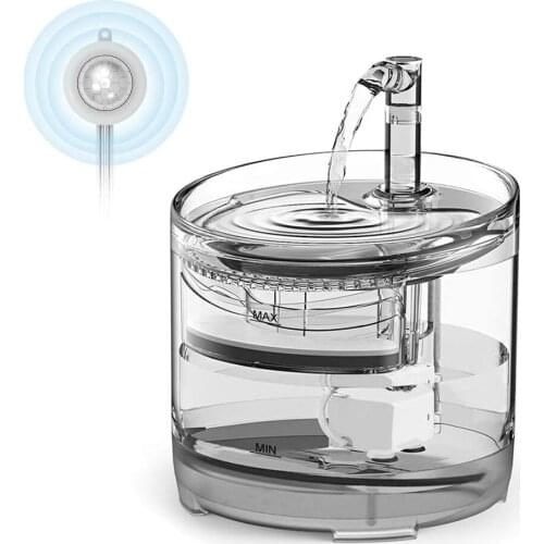 Cat Water Fountain Infrared Sensor Dog Water Dispenser Indoor 1.5L Super Quiet Automatic Pet Drinking Fountain with Faucet Kits