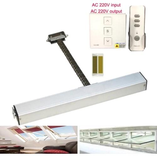 200-400MM Distance 220vAC Electric Security Caesement Chain Window Actuator with Remote Key y Rain Sensor