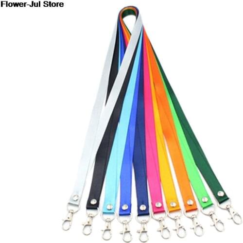 1Pcs Lanyard Neck Strap Business ID Card Name Badge Holder Lanyard for Keys Mobile Phone Straps DIY Hang Rope