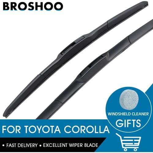 Car Wiper Blade For Toyota Corolla Saloon Verso Wagen 2001-2014 Windscreen wipers Fit Hook Arm Natural Rubber Auto Accessories