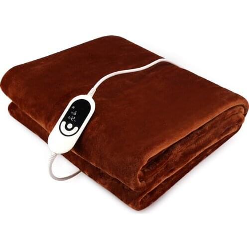 Super Cozy Soft Reversible Flannel Smart Heated Electric Throw Blanket For Winter Warmer