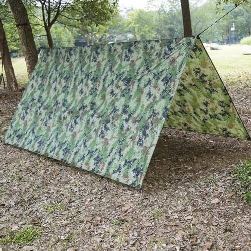 Tourist Awning Canopy Tarp Tent Shade Ultralight Garden Sunshade Shelter Camping Waterproof Canopy Hammock Camouflage Outdo P0N4