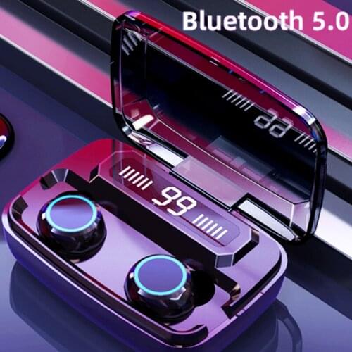Tws Waterproof Wireless Headphones Bluetooth Headset Sports Running Bluetooth Earphone Noise Cancelling Touch Earphones Wireless