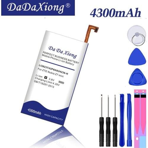 DaDaXiong 4300mAh LI3823T43P6hA54236-H Battery For ZTE Nubia Z7 Mini Z7 Mini NX507J Blade S6 5.0 Inch G717C G718C Battery