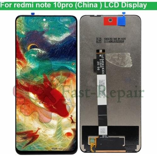 6.6'' for Xiaomi Redmi Note 10 Pro lcd display Touch Panel Screen Digitizer For redmi note 10 pro Display china version