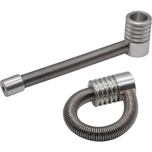 120 MM Flexible Portable Mini Tobacco Pipes Metal Smoke spring Creative Smoking Pipe Herb Tobacco Pipes