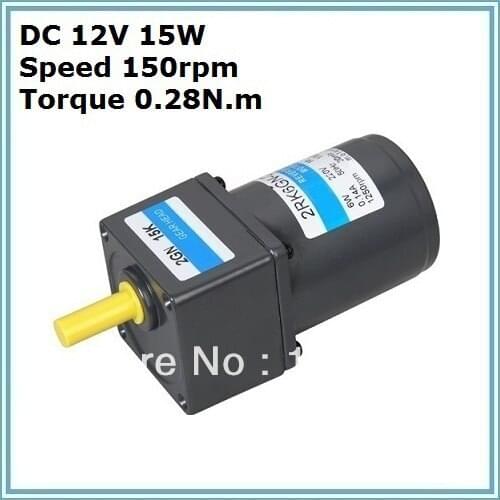 6W 12V 150rpm output dc gear motor