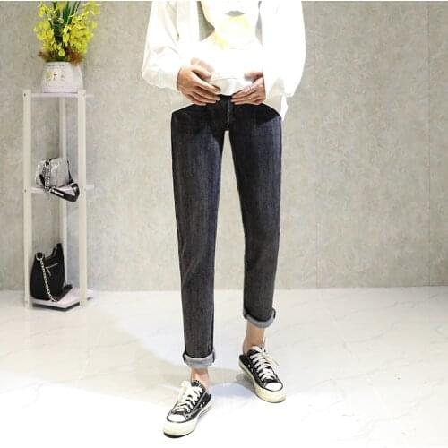 946# Maternity pants Spring Autumn Maternity Jeans Belly Support Pants Elastic Waist Maternity Trousers