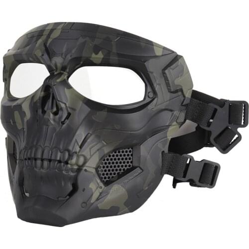 Arisoft Skull Mask Halloween Party Game Mask Outdoor Combat Shooting CS War Game Paintball Tactical Hunting Face Protective Mask