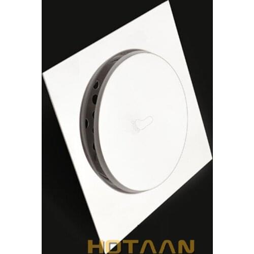 Free Shipping 20*20cm Square Stainless Steel Shower Floor Drain Bathroom Water Anti-odor Bounce dreno de assoalho banheiro