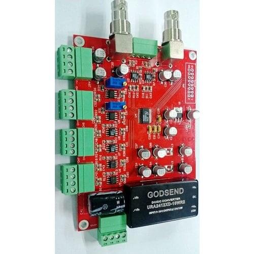 Free shipping 8-Channel LTC1859 16 bit ADC module 100ksps