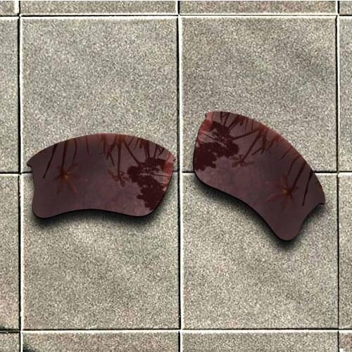 Bronze Brown Polarized Sunglasses Replacement Lens for-Oakley Flak Jacket XLJ Frame 100% UV Protection Good Fitness