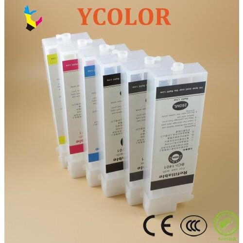 Fast shipping! 6 pieces/lot PFI-102 PFI 104 refillable ink cartridge for Canon iPF605/650/655/750/755 printer without chip