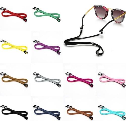 Black/whiter Adjustable Lanyard Cord Rubber Connectors Strap Eyelets for Bead Glasses Band Rope Eyewear Accessories