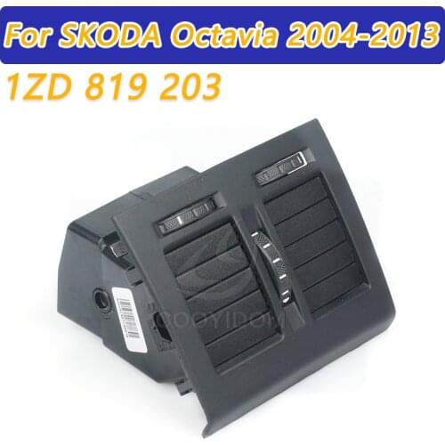 COODIYOM Octavia Rear Air Conditioning Outlet Center Armrest Air Vent Assembly For SKODA Octavia 2004-2013 Yeti 1ZD819203