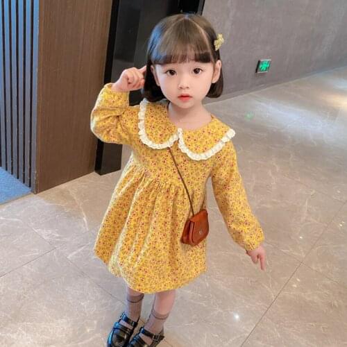 Girl Dress Floral Girls Party Dress Patchwork Children Party Dress Casual Style Girls Costumes Kids