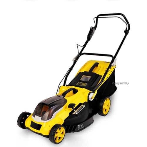 3400RPM Electric Lawn Mower MDMA40 6-gear Home Small Hight Adjustable Weeder Rechargeable Hand-push Type Lawn Trimmer 20-70mm