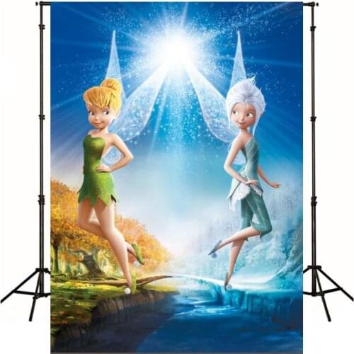 Cartoon Animation Elfin Pixie Photography Background Backdrop Children Birthday Party Decoration Tapestry Photo Studio Wallpaper