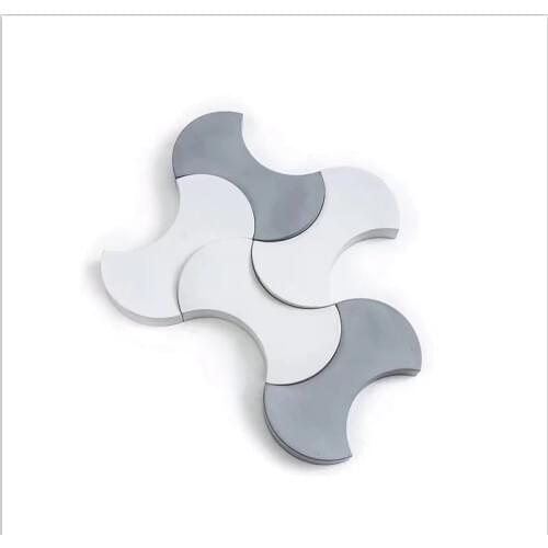 Wall Tile Mold Axe-type Crafts Silicone Mold Gypsum Stone Tile Making Tool DIY Cake Biscuit Mold TV Wall Decoration