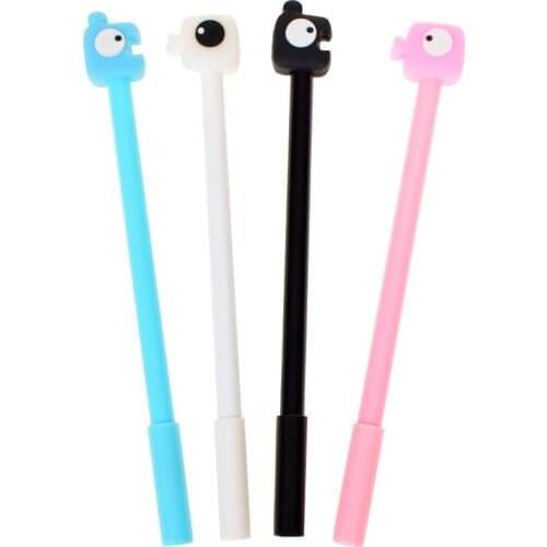 JESJELIU1 pcs Cute kiss fish Write Down Your Love Couple Lover Friendship Gel Pen Ink Marker Pen School Supply Escolar Papelaria