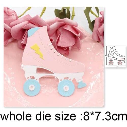 Metal dies Ice Skates Shoes Cutting Dies Stencils dies for DIY Scrapbooking Album Paper Cards Making Decoration Embossing dies