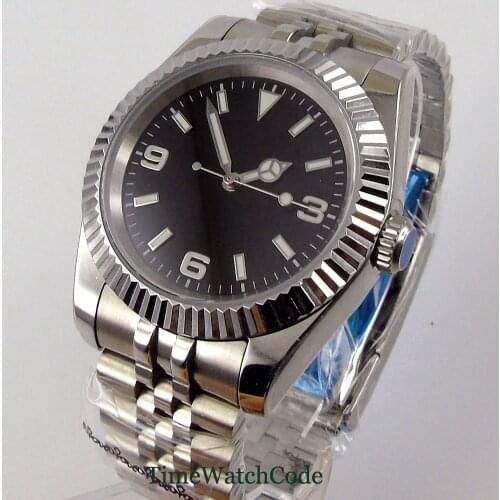 40mm mens watch Japanese Miyota8215 NH35 automatic movement sapphire glass luminous coin bezel Jubilee bracelet