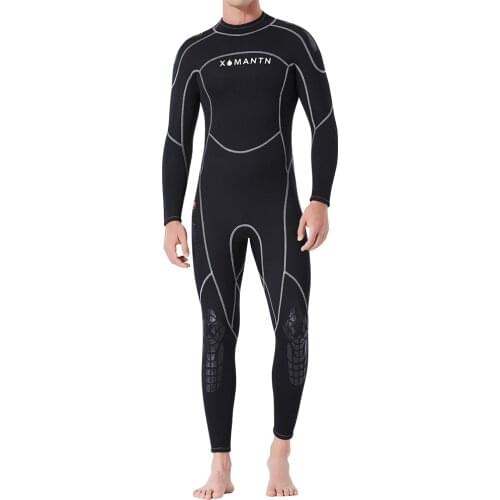 Male Full Body Wetsuit Diving Snorkeling Surfing Scuba Suit Jumpsuit Black