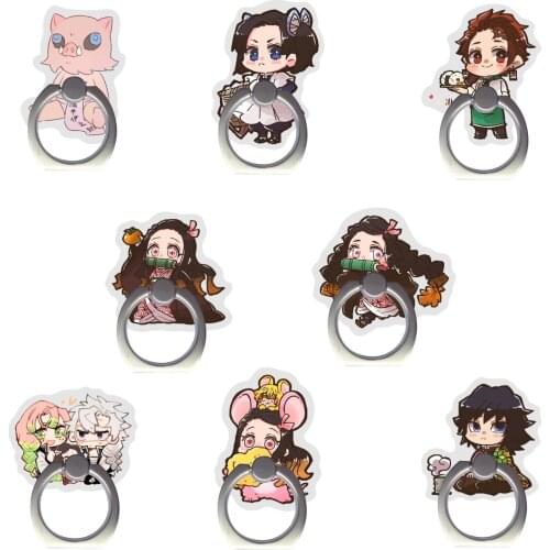 [MYKPOP]Demon Slayer Figures 360 Degree Rotate Mobile Phone Holder for All Smart Phones, Amine SC20051721