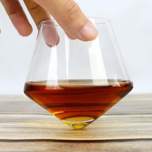 Pack of 6 400ML Wine Glass Whiskey Glasses Drinking Tumbler Rum Wine Cup Glass HK3