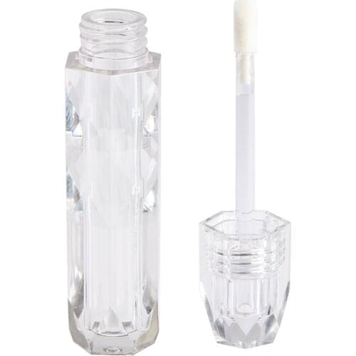 Empty Lip Gloss Tubes Clear Crystal Lipstick Bottle Cosmetic Container Women DIY Sample Vials DIY Make Up Tools 4ml