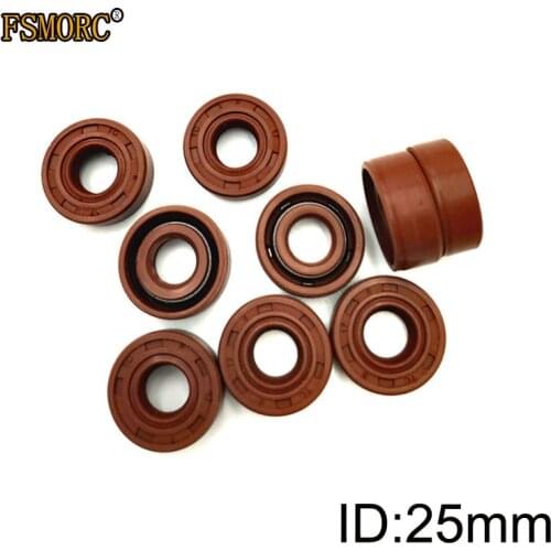 TC-25*35*36*37*38*40*41*42*45*46*47*48*50*52*55*60*62*65*72*80*4/5/6/7/8/10/12 FKM Shaft Oil Seal Covered Double Lip With Garter