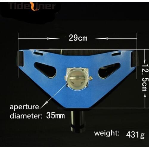 Tideliner Blue metal jigging boat rod holder for boat jigging rod fishing belt fishing gimbal belt fishing tools 29cm*12.5cm
