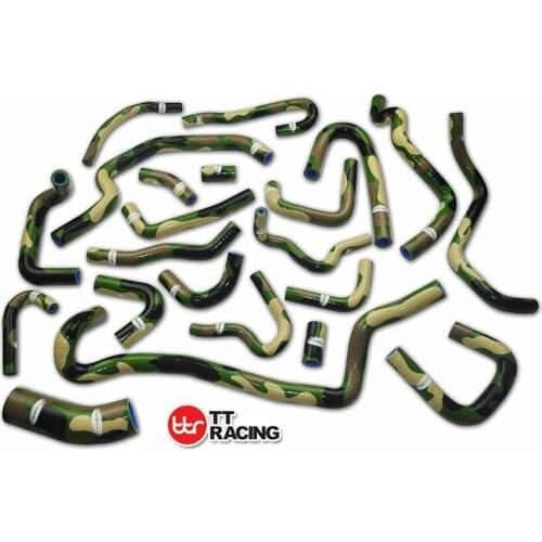 TT1601CMGR -For Nissan Silvia 180SX 200SX S13 CA18DET (22pcs) Silicone Radiator Hose Kit
