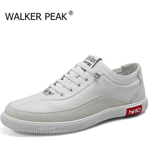 2021 New Branded Mens Shoes Genuine Leather Casual Tenis Luxury Shoes Man Non Slip Breathable Loafers Men Skateboard Hombre