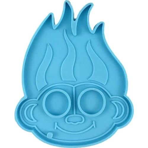 Creative Monkey Keychain Epoxy Resin Mold Jewelry Pendant Necklace Casting Silicone Mould DIY Crafts Ornaments Mold T21F