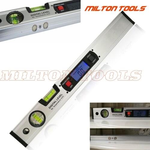 360 Degree 400mm Digital Angle Finder Level Spirit Level Upright Inclinometer with Magnets Protractor angle slope tester Ruler