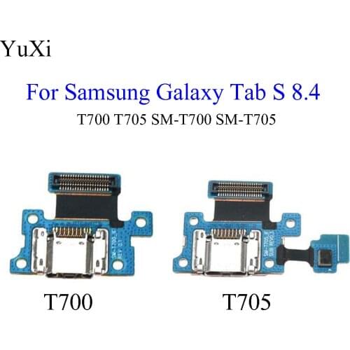 YuXi USB Charging Port Connector Plug Charge Dock Jack Socket Flex Cable For Samsung Galaxy Tab S 8.4 T700 T705 SM-T700 SM-T705