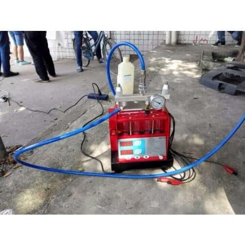 High Performance Fuel Injector Cleaner & Tester with SIEMENS MST-30 Pump Ultrasonic Cleaning Built-in 4 Cylinders Ultrasonic