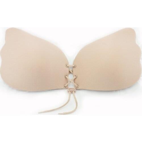 Women invisible Strapless Bra Sutia Silicone Push Up bra For Women Wedding dress bra