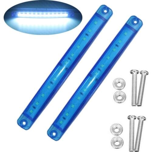 2PCS Blue Lamp 24 v Truck LED Marker Lights Trailer Llights LED Side Marker Lighting Marker LED Parking Lights For Trailers