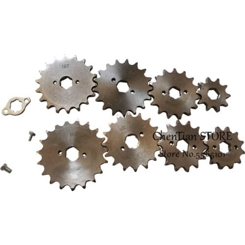 428 10T~19T 20mm Front Engine Sprocket for Stomp YCF Upower Dirt Pit Bike ATV Quad Go Kart Moped Buggy Scooter Motorcycle