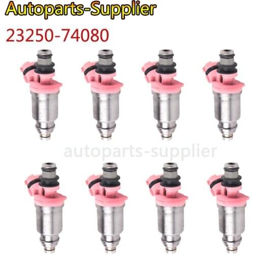8Pcs/Lot 23250-74080 Fuel Injection 23209-74080 For Toyota 92-97 Land Cruiser Lexus 96-98 LX450 4.5L V8 2320974080