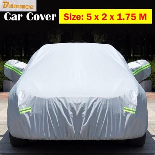 Buildreamen2 Outdoor SUV Cover Full Car Rain Sun Snow Preventing Scratch Dust Proof Anti UV Waterproof Protector Cover