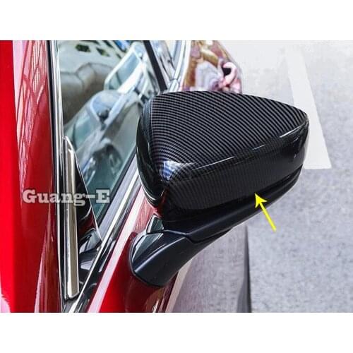 For Mazda CX-30 CX30 2020 2021 Car Body Styling Back Rear View Rearview Side Door Mirror Cover Stick Trim Frame 2pcs