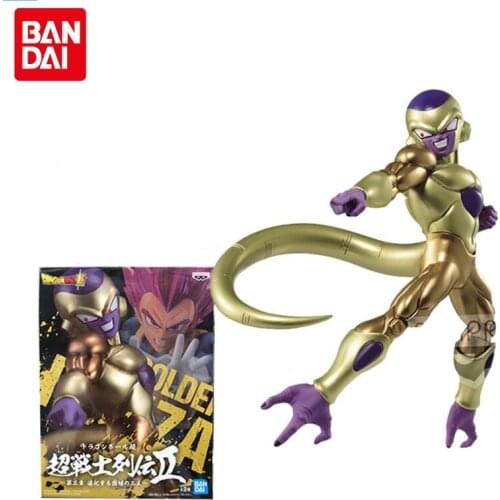 Bandai Dragon Ball Anime Figure Dragon Ball Super Gold Frieza Genuine Model Collection Ornaments Anime Peripheral Children Toys